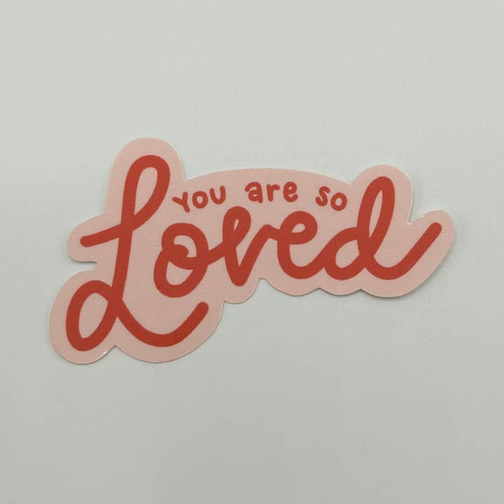 Autocollant imperméable You Are So Loved | Autocollant pour bouteille d'eau pour la vente par StellaJude