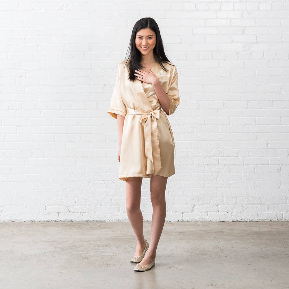 Weddingstar Inc. - Wholesale Badjas - Dames - Dames satin badjas met zakken - 15 kleuren24