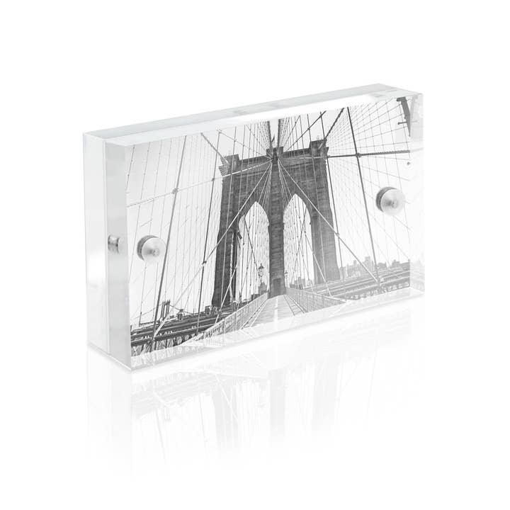 Isaac Jacobs International - Wholesale Picture Frame - Isaac Jacobs 2x3 Super Thick Acrylic Magnetic Photo Frame