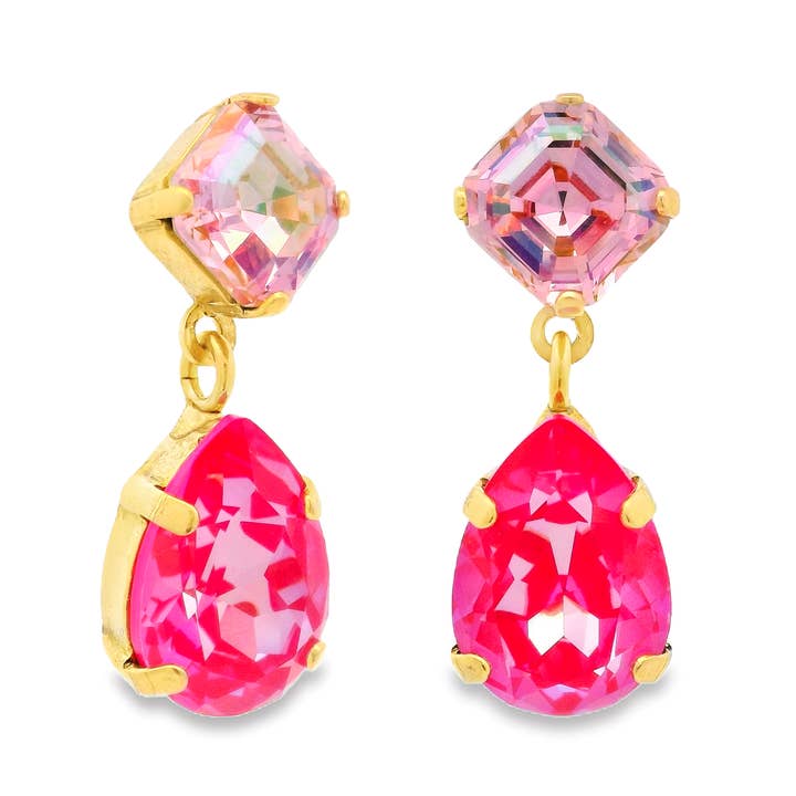 Mini Estelle Earrings in Ultra Fuchsia for wholesale by TOVA