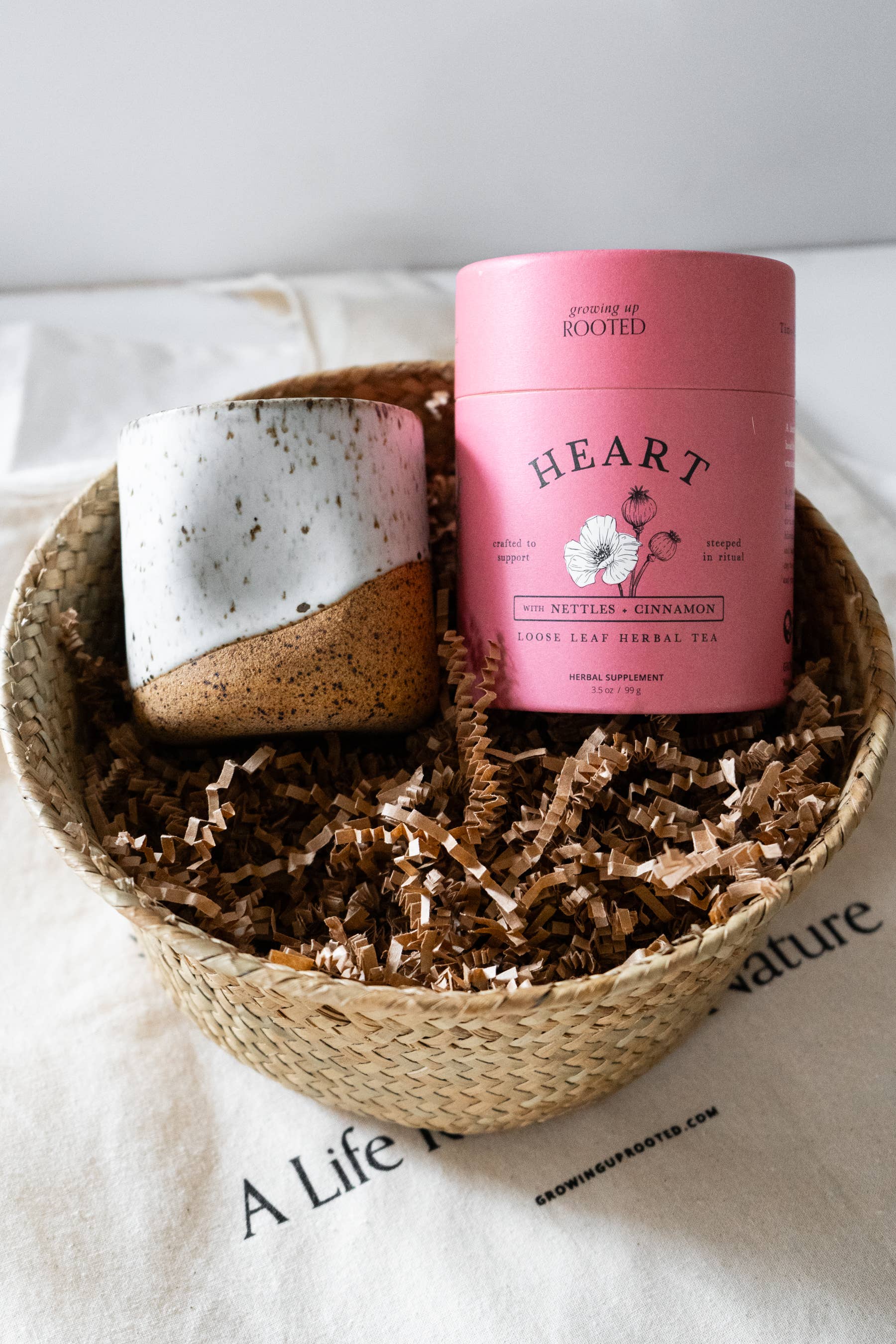 Growing Up Rooted - Wholesale Loose Tea - Heart Loose Leaf Herbal Tea | Emotional Wellness & Support5