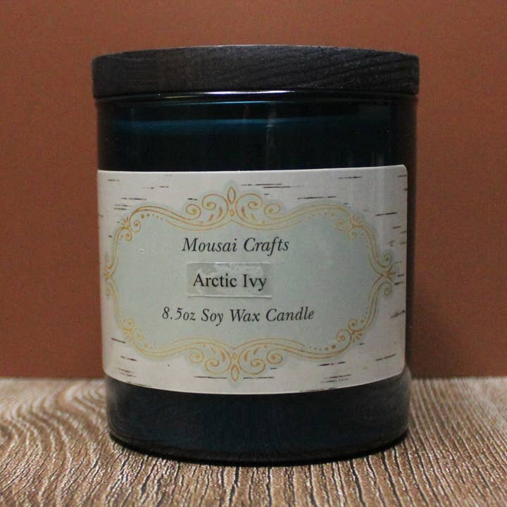 Arctic Ivy 8.5oz Soy Wax Candle for wholesale by Mousai Crafts