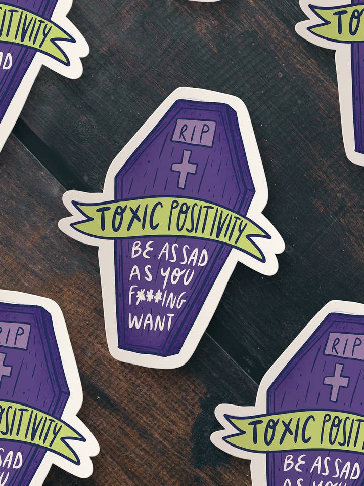 RIP positività tossica - adesivo for wholesale by Chiaralascura