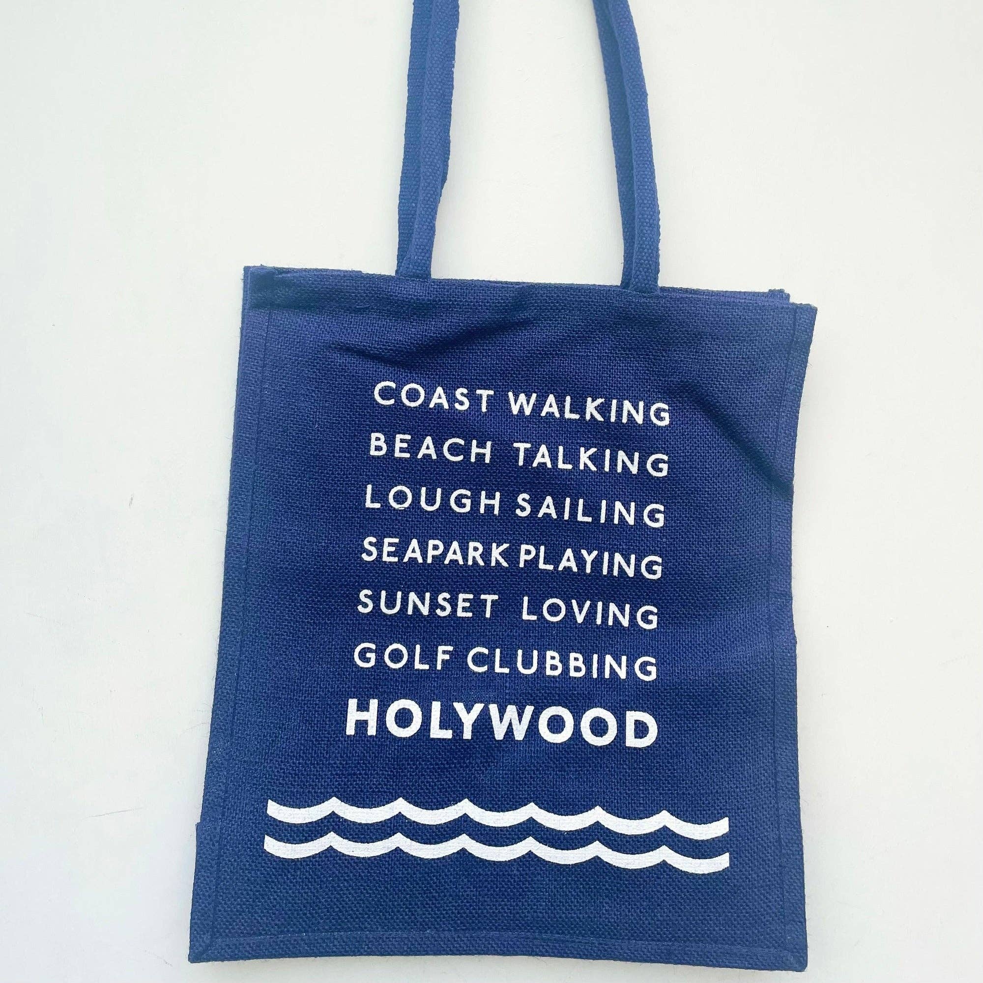 SeaKisses – wholesale Tote bag – Women's – Personalised Jute Bag - Navy FAIRE7