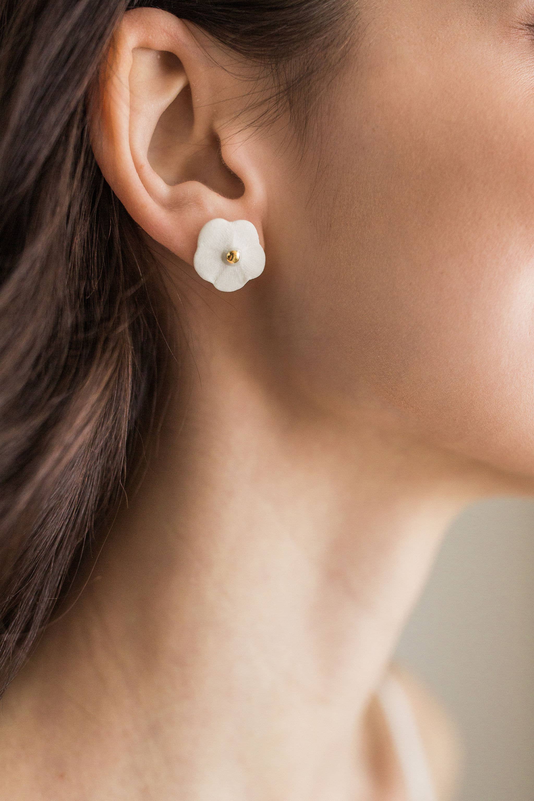 Jenna Vanden Brink Ceramics - Wholesale Knopjes/oorstekers - Bloem studs7