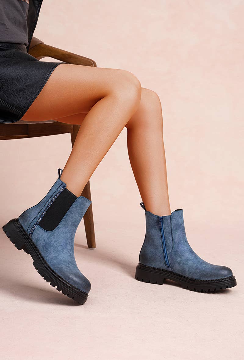 LADY GLORY - Venta al por mayor Botas Chelsea - Mujer - Botines de mujer con elástico – estilo y sencillez5