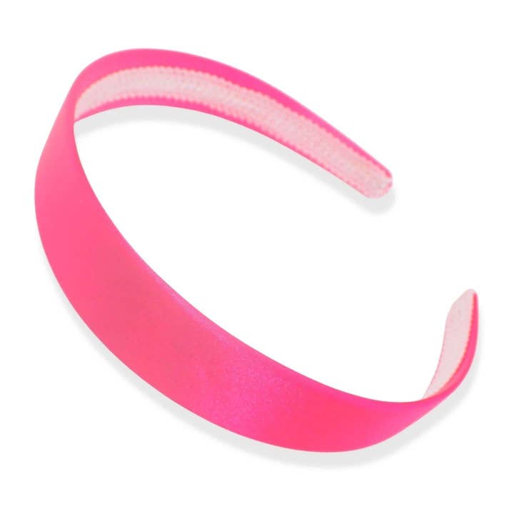 Topkids Accessories - Wholesale Fashion headband – women's - Satin Alice Headband Head Band Hairband Hair Band Women for Adult Girls Kids School 60s 70s 80s Plain Aliceband 2.5cm 1" Thick Wide Hard12