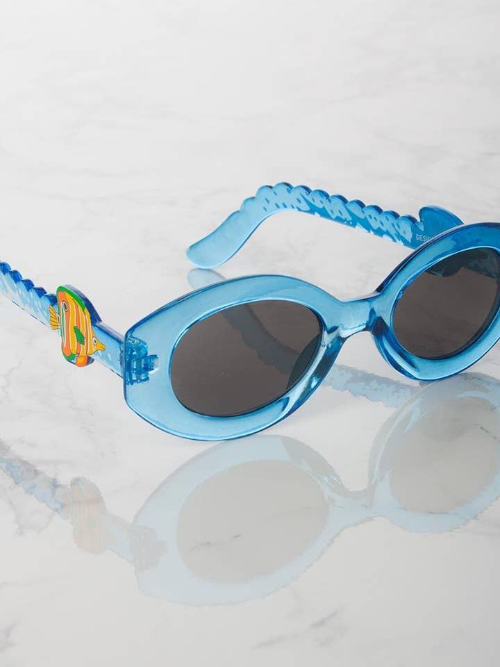 KP1091SD FISH - Children's Sunglasses - Pack of 12 for wholesale by Apparel Candy