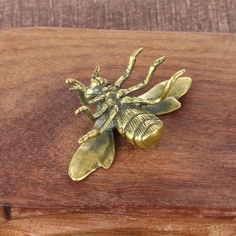 Gemcohub - Wholesale Ornament - Brass Bee Insect Craft Collectible Ornaments Miniature Model4