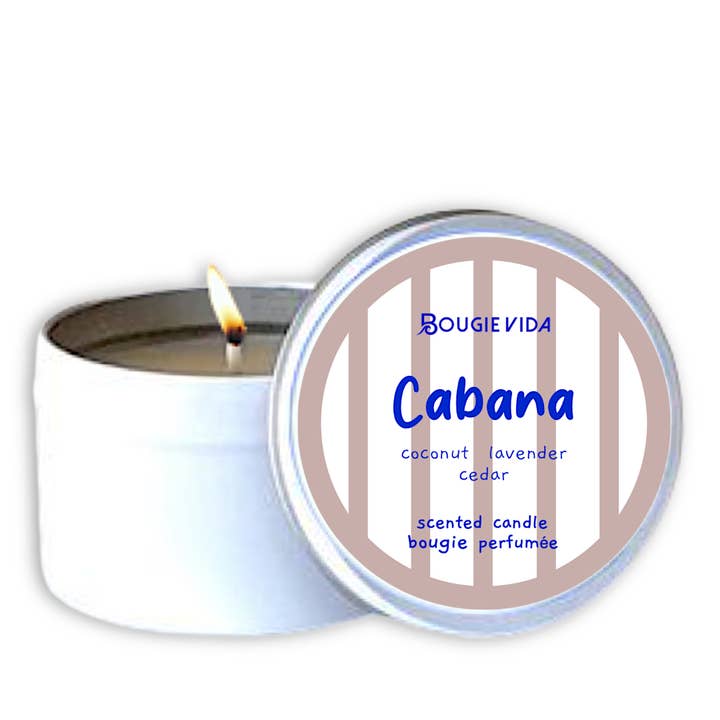 Vela de viaje de soja de 6 oz Cabana para venta al por mayor de Bougie Vida