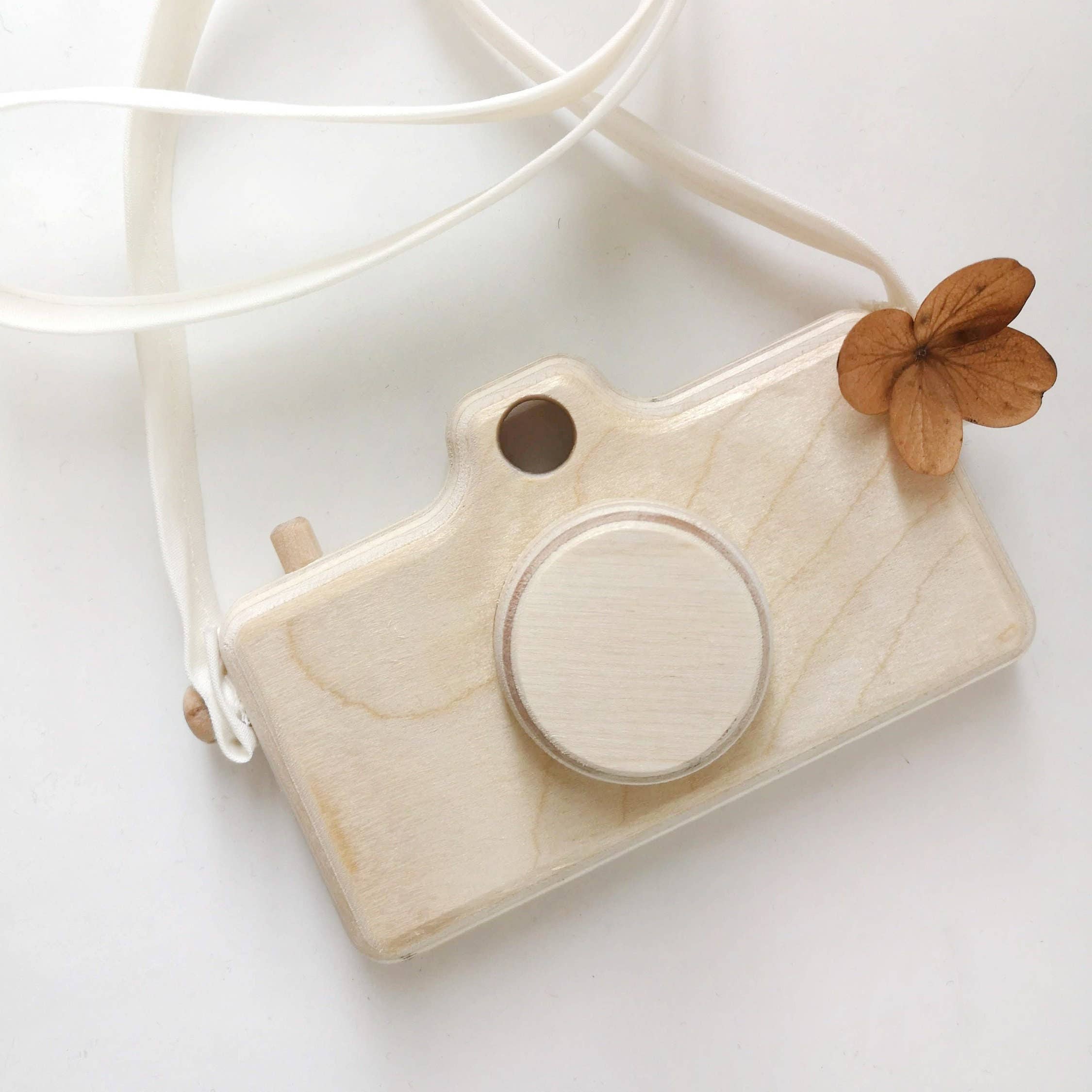 The Butter Flying - Wholesale Wood Toy - Kids - Handmade Wooden Camera Toy for Toddlers 9
