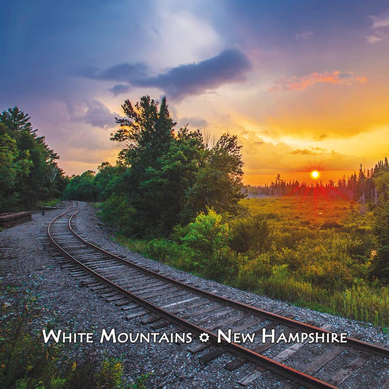 White Mountain Images - Wholesale Magnet - 7523 -  Sunset on the Tracks Magnet0