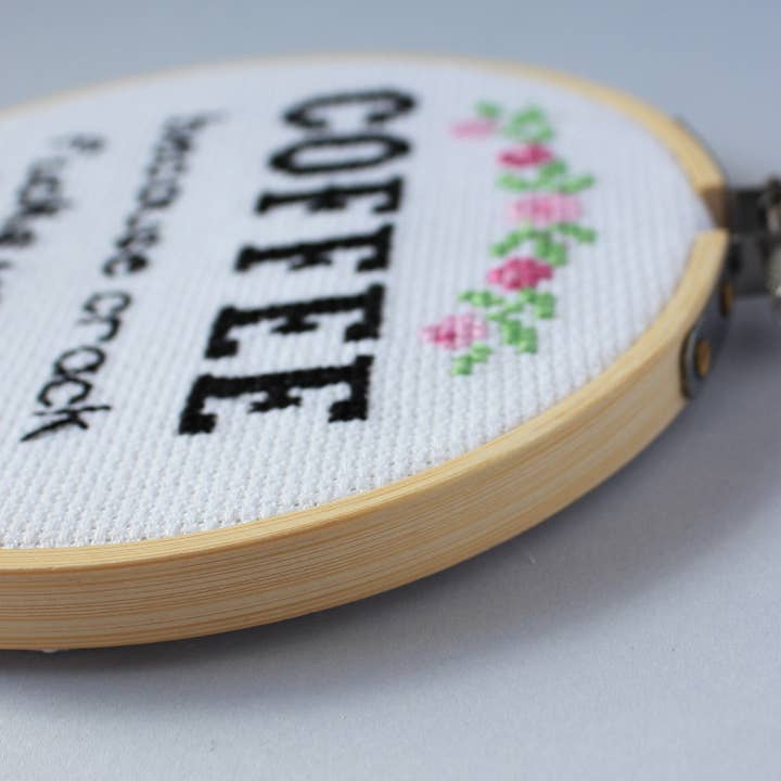 Curious Twist - Wholesale Doe-het-zelf-knutselset - Coffee - Kruissteekset voor beginners3