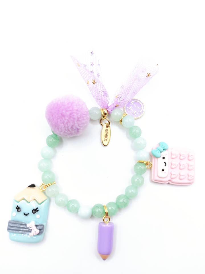 Armband Edelsteine - Nur ein weiterer Tag in der Schule für den Großhandel von Poppyrocks