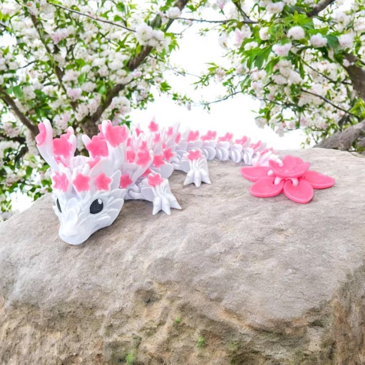 Blossom Dragon 3D Figure (movable) | Cherry Blossom Dragon for wholesale by Der Krämer Factory