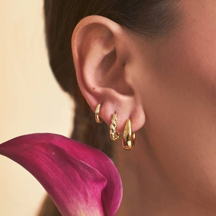 fyb jewelry - Wholesale Hoop Earrings - LANA HOOPS GOLD