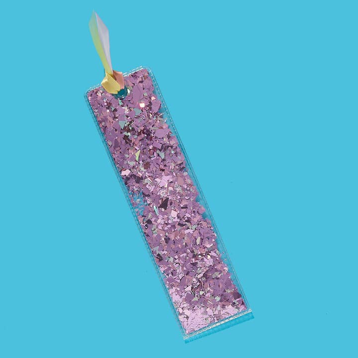 VOOR PLEZIER - Bladwijzer - Paarse Confetti + Tie Dye Lint voor wholesale door Taylor Elliott Designs