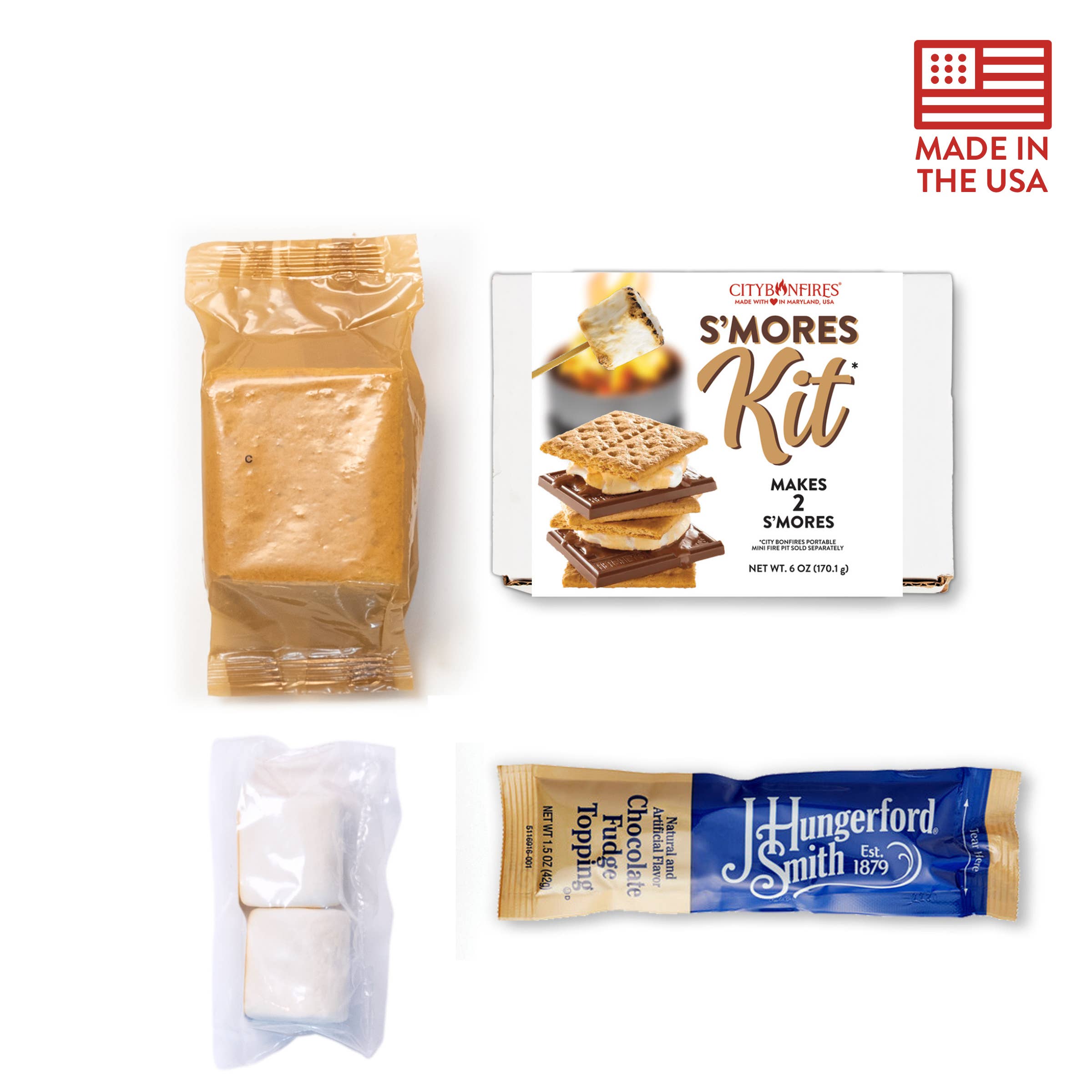 City Bonfires - Portable Fire Pits - Vente Coffret de cuisine - Kit S'more (Pour 2)1