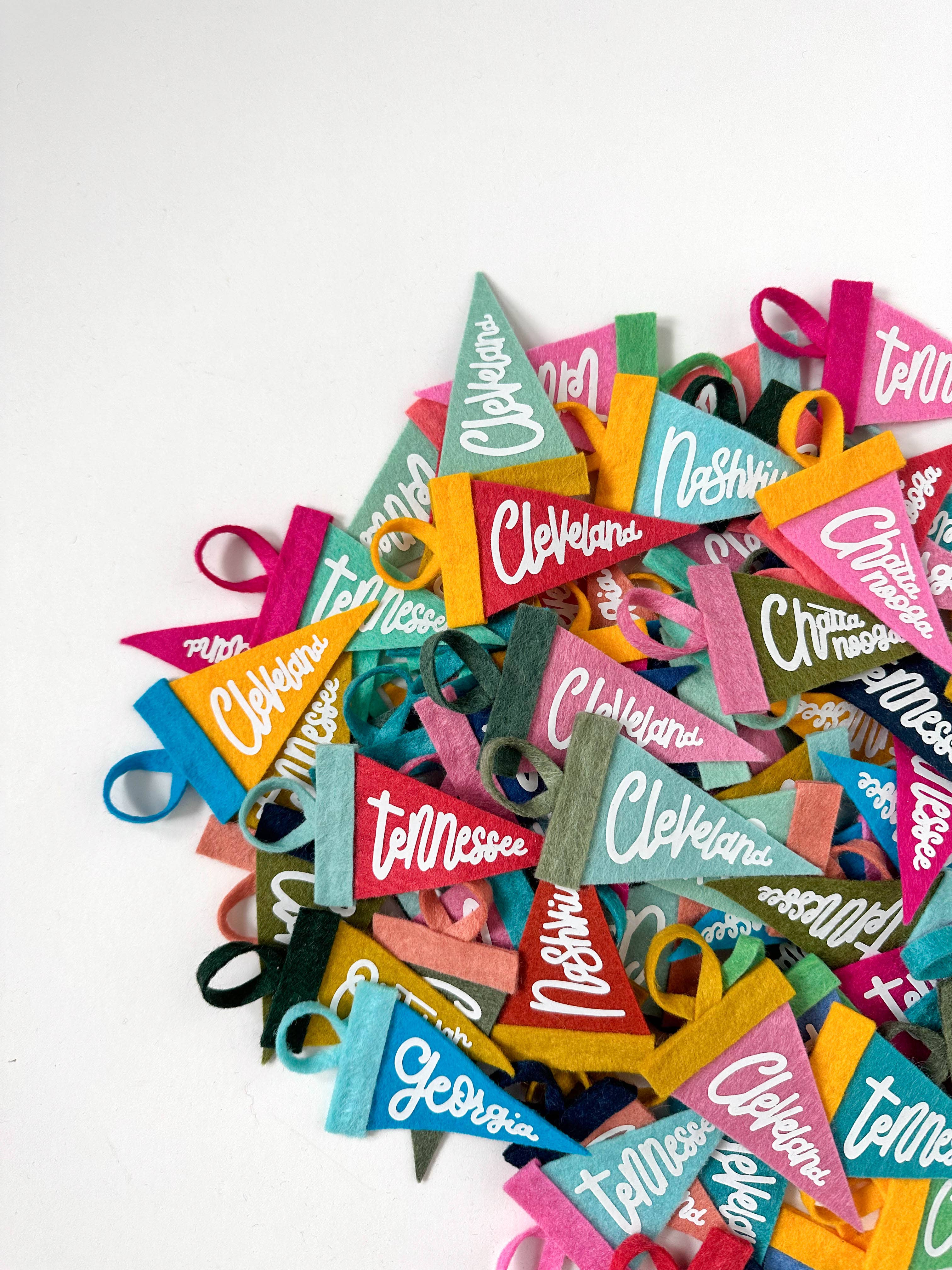 traveldashery - Wholesale Banner - custom mini pennant : bright colors8