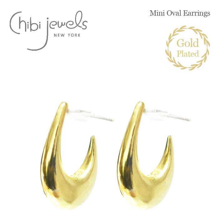 Mini Tykke Krogøreringe (Guld Belagt) for engroshandel hos Chibi Jewels