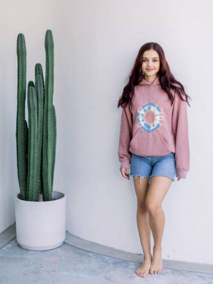 Felpa con cappuccio adulto Terracotta per la vendita all'ingrosso da parte di Little Moon Society