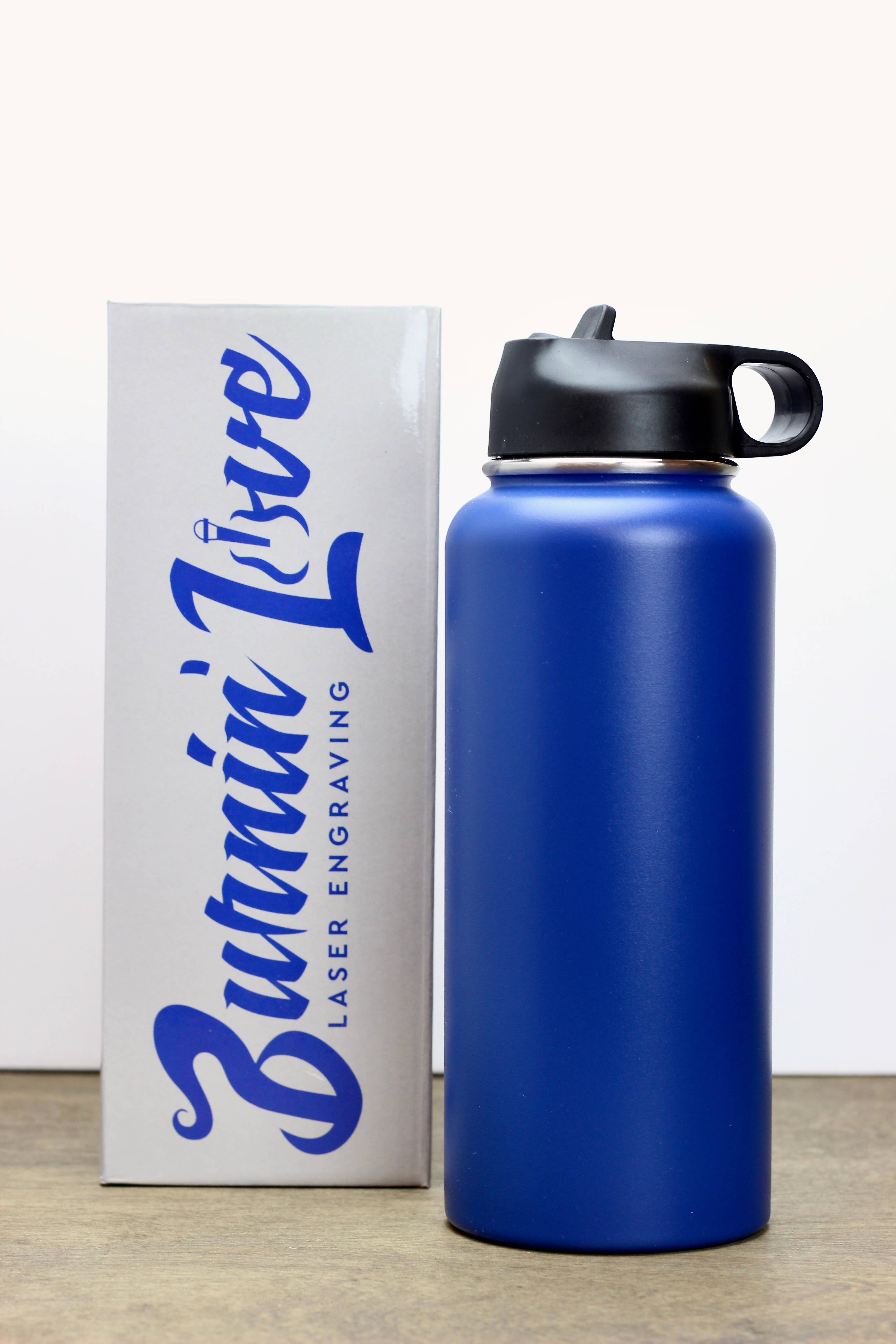 Burnin Love Laser Engraving - Vente Bouteilles d'eau - Gourdes gravées au laser Burnin' Love de 32 oz (946 ml)11