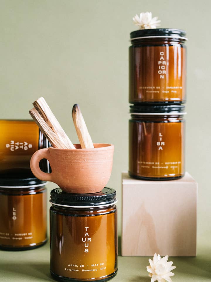 Taurus Zodiac Candle for wholesale by Vessel Candle Co