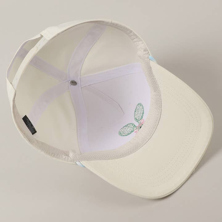 Fashion City – wholesale Truckerkeps – Unisex – Keps med broderade tennisracketar och band7