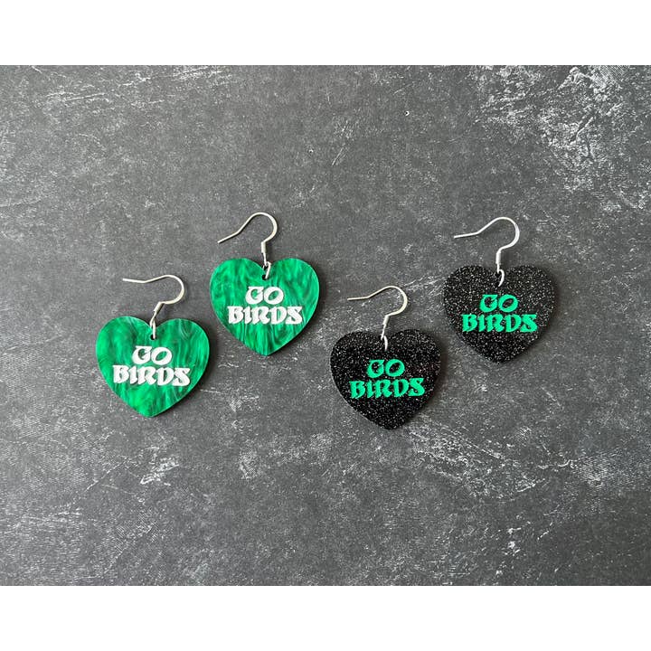 Studio Bladel - Wholesale Dangle Earrings - Mini Go Birds heart dangle earring5