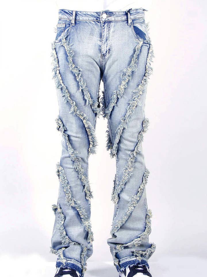 503 Storm Stack Jeans met lichte wassing voor wholesale door Cooper 9