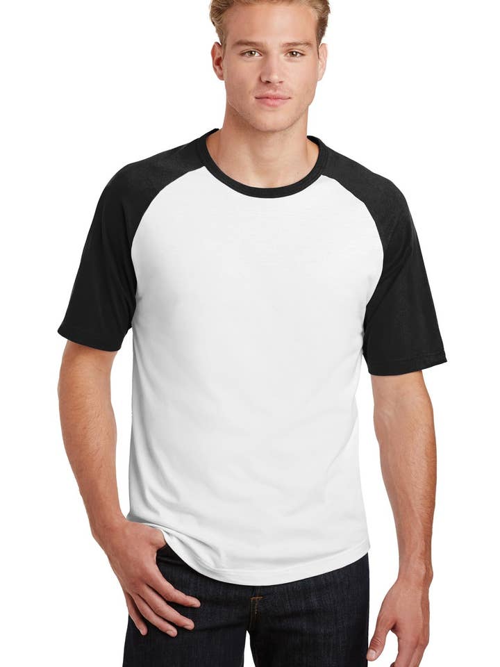 Ink Tees Custom Tshirts - Wholesale T-shirt – men's - Ink Tees Custom T-Shirt Personalized Print, Premium Quality, Fast Turnaround, Multiple Colors Sport-Tek Short Sleeve Colorblock Raglan Jersey. T2012