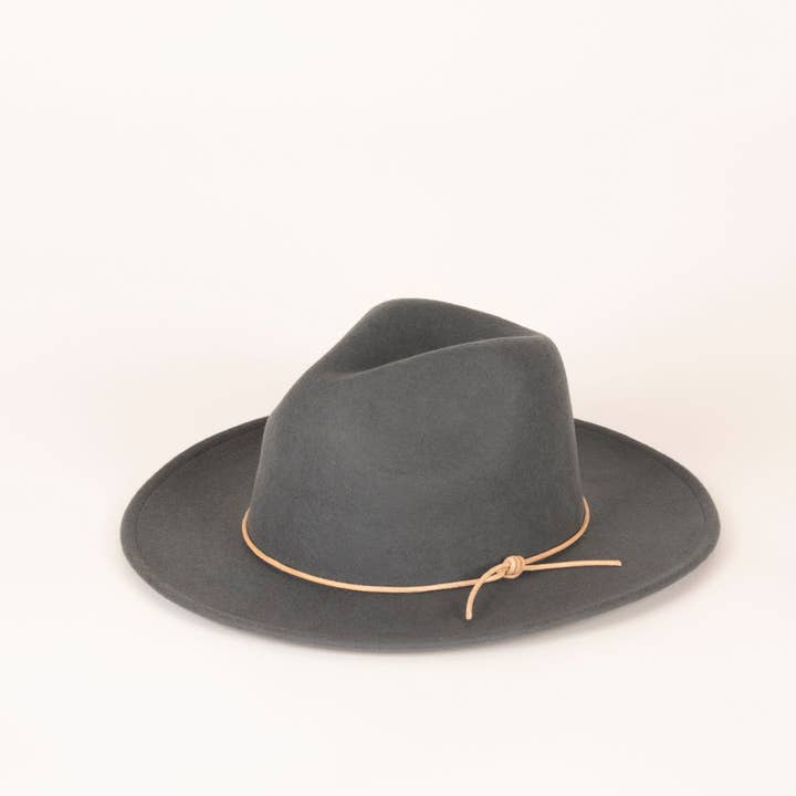 Desoto Wool Fedora - Charcoal for wholesale by Assortment