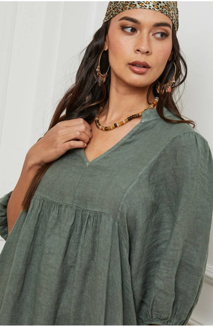 LÉA & LUC – Großhandel Kleid – Damen – 100 % Leinenkleid REF. 11091