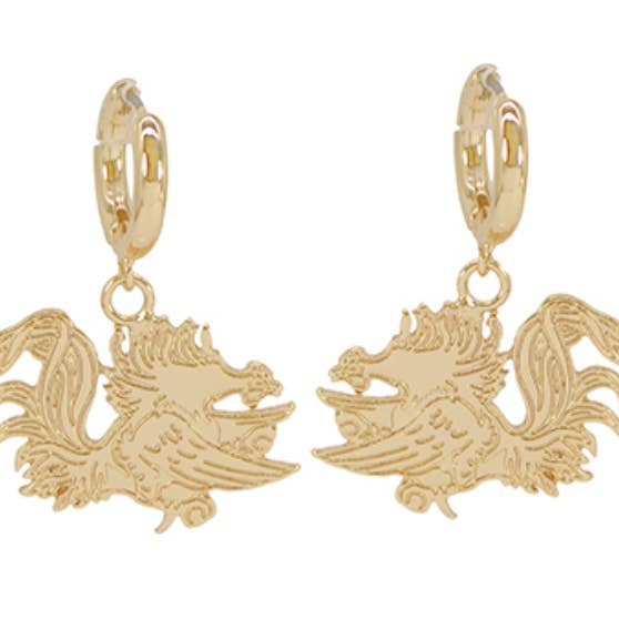 Grace Ann Designs - Wholesale Dangle Earrings - Gamecock Dangle Earrings