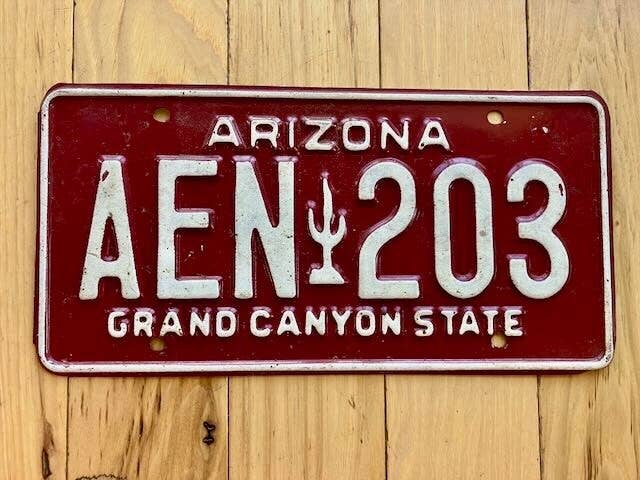 1980 Base Arizona Nummerplade for engroshandel hos RusticPlates