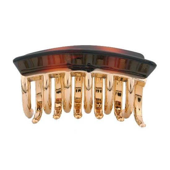 Griffe de cheveux dorés Alex Décoration écaille 1215 pour la vente par CARAVAN J NAHON IMPORT