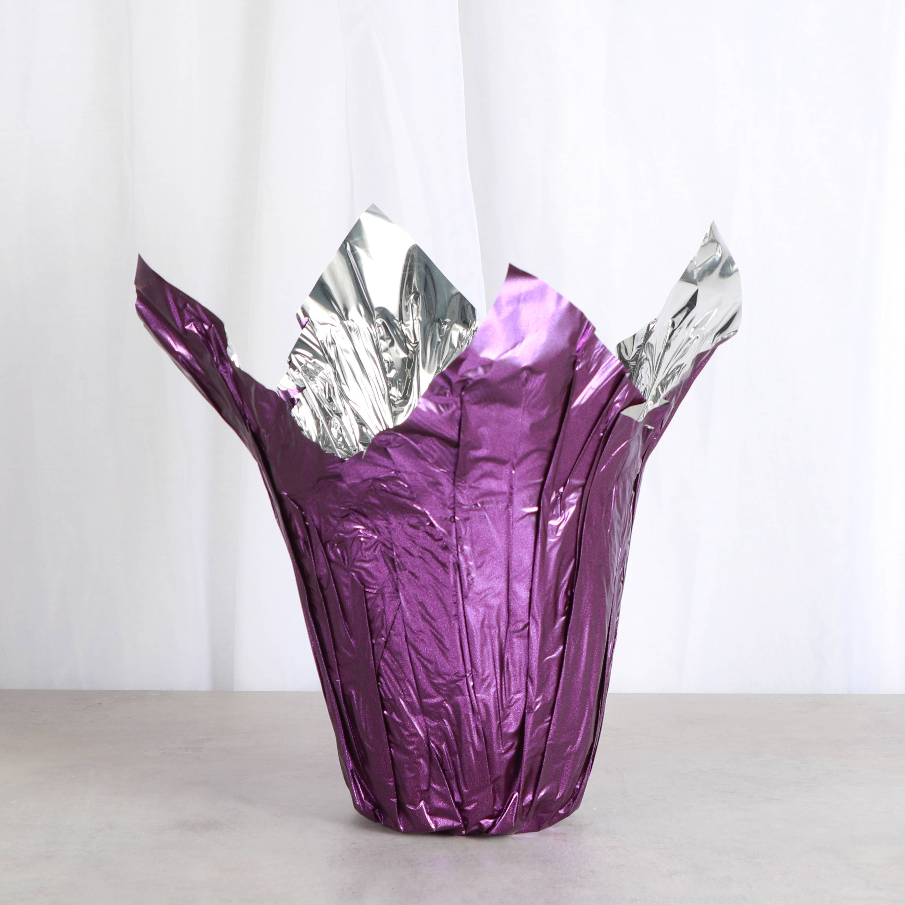 Thorsen's Greenhouse - Wholesale Plant Pot - 6" Decorative Foil Pot Cover for Plants