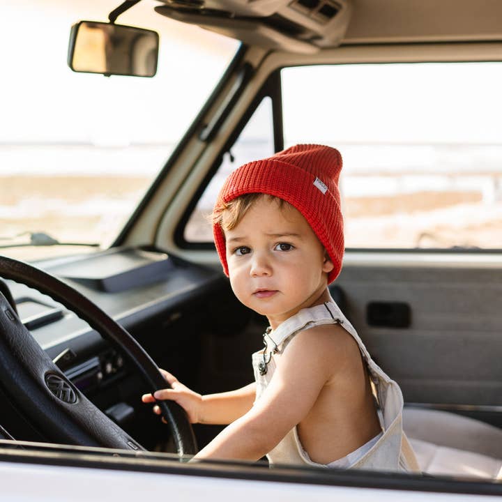 RAD RIVER CO. - Wholesale Beanie - Kids - Waffle Beanie - Scarlet1