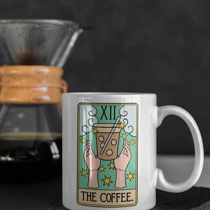 Whidbey Maker's Studio - Wholesale Coffee Mug - “The Coffee” Tarot Mug1