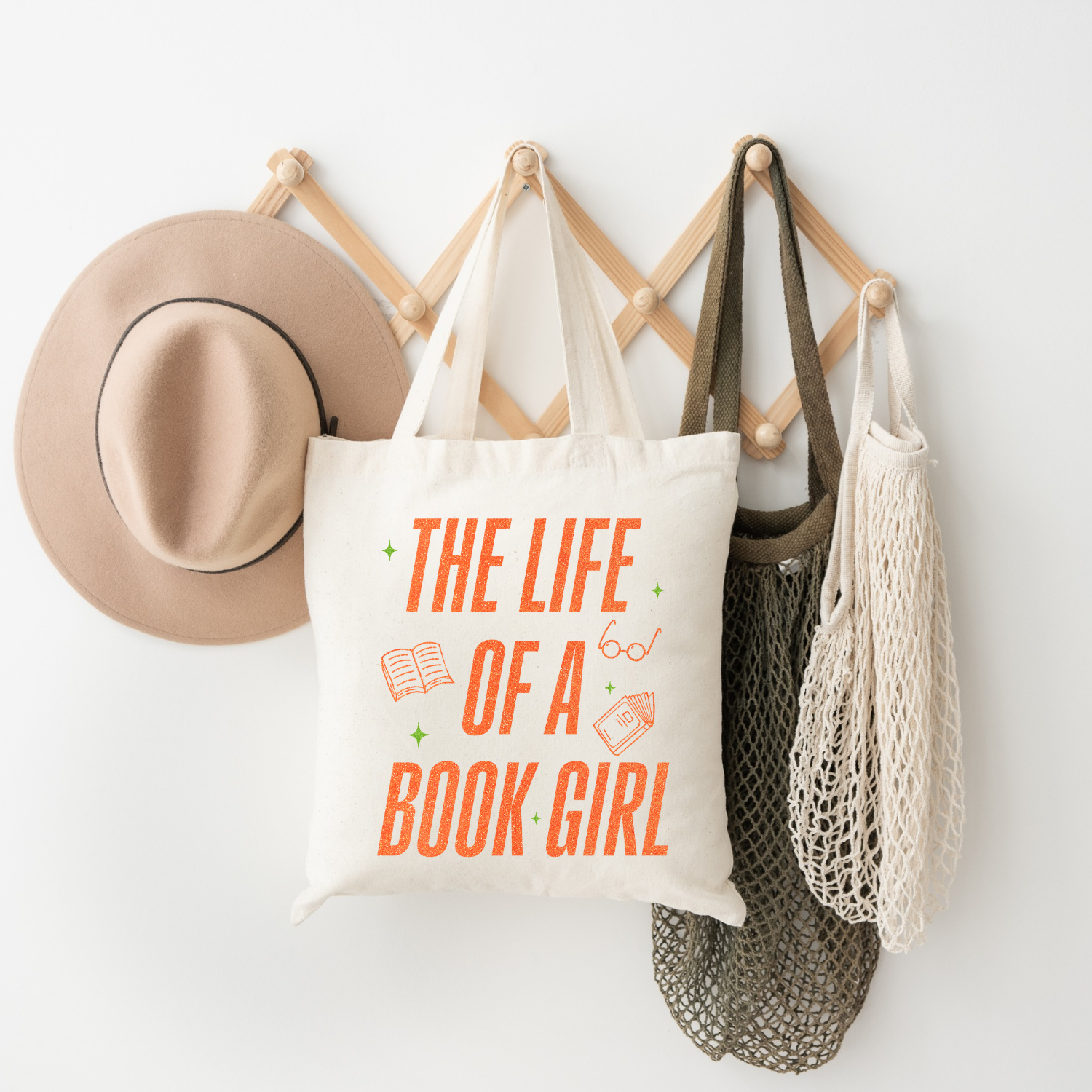 The Gift Genie LLC - Vendita all'ingrosso Borsa tote - Donna - La vita di una ragazza dei libri - Borsa di tela1