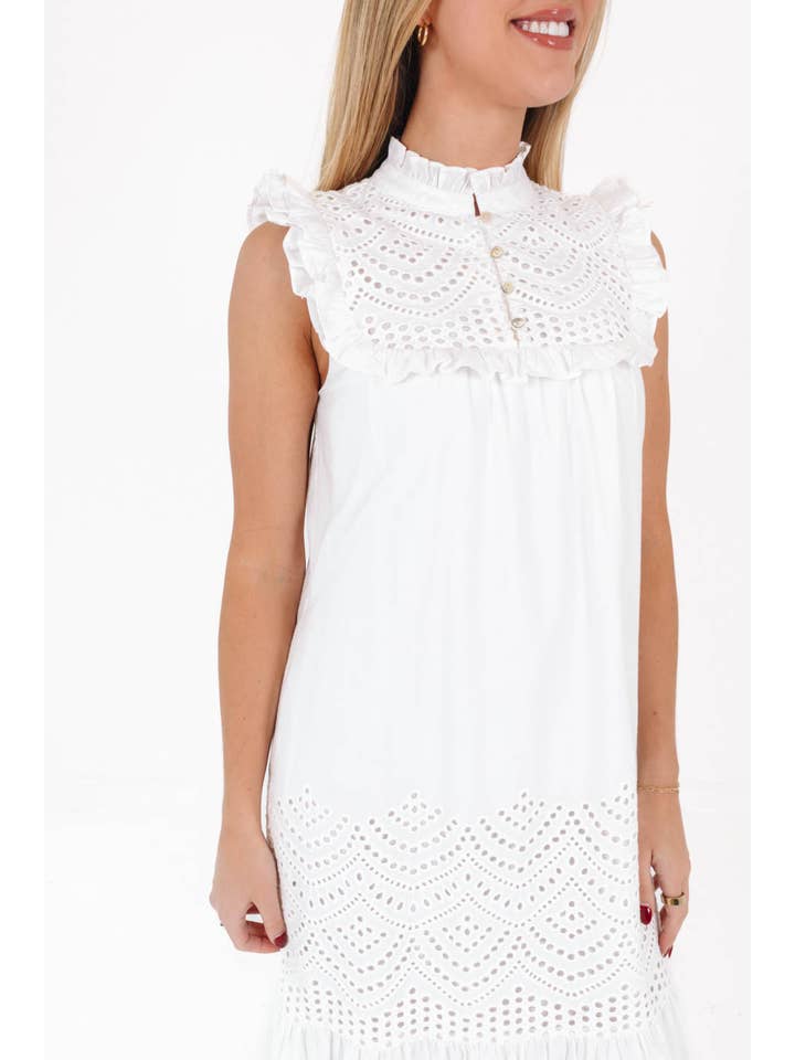 J.Marie Collections - Wholesale Dress - Women's - Chelsea Midi Dress - White