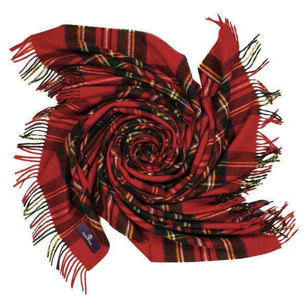 Prince of Scots - Wholesale Throw Blanket - Highland Tartan Tweed Merino Wool Throw - Royal Stewart3