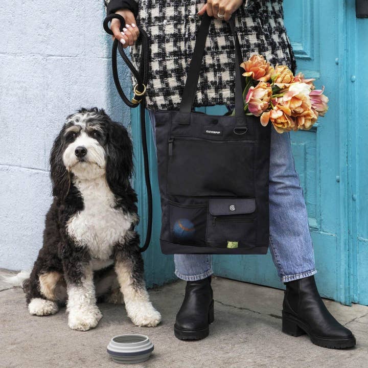 Cleverpup - Wholesale Pet Treat Bag - Dog - Park Pack Dog Gear Tote:Travel Bowl, Treat Pouch, Toy Pocket11