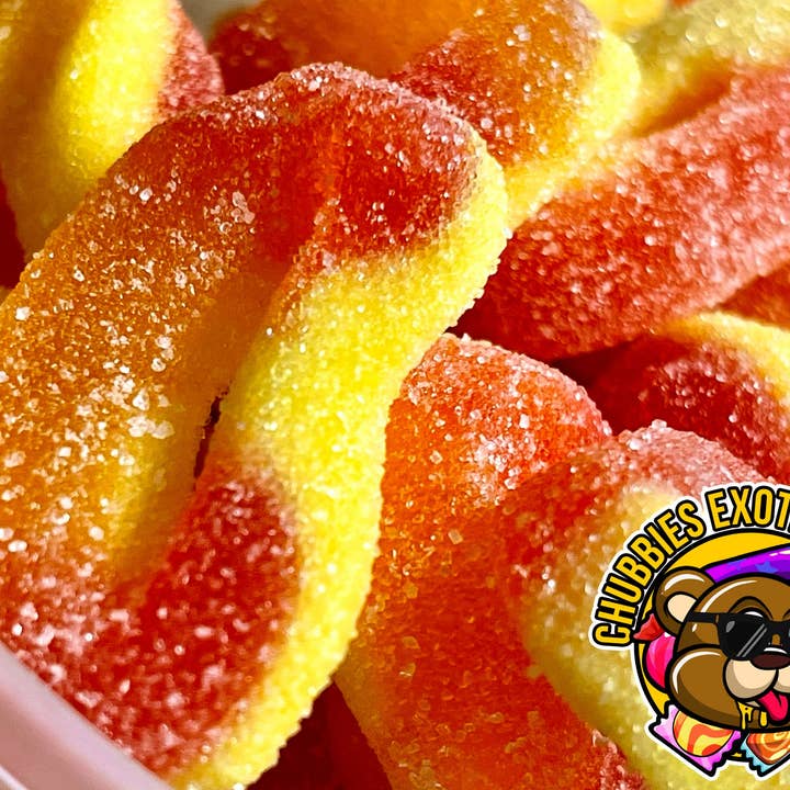 CHUBBIES EXOTIC SNACKS – wholesale Boiled sweets – Dulce Enchilados Spiced Peach Rings - Spicy Peach Rings5
