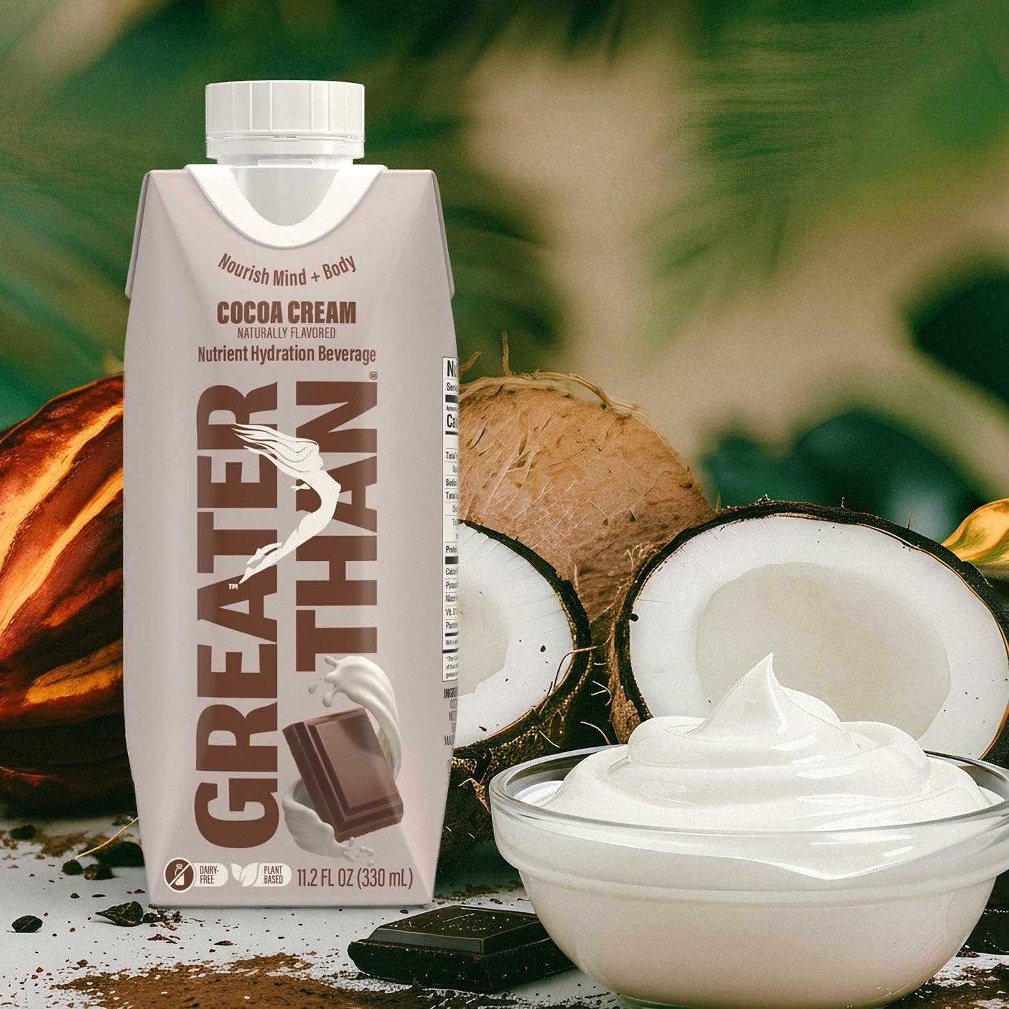 GREATER THAN - Wholesale Iced Coffee/Cold Brew - Cocoa Cream – (11.2 oz Tetra Paks)1