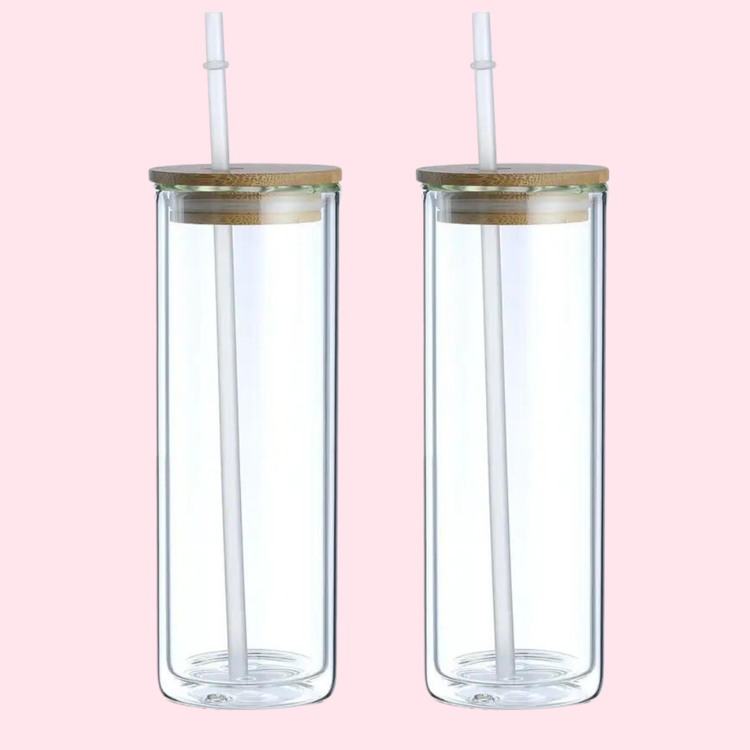 One Stop Cups - Wholesale Drinking Glass/Cup - Glass Can Double Wall Sublimation Cups7