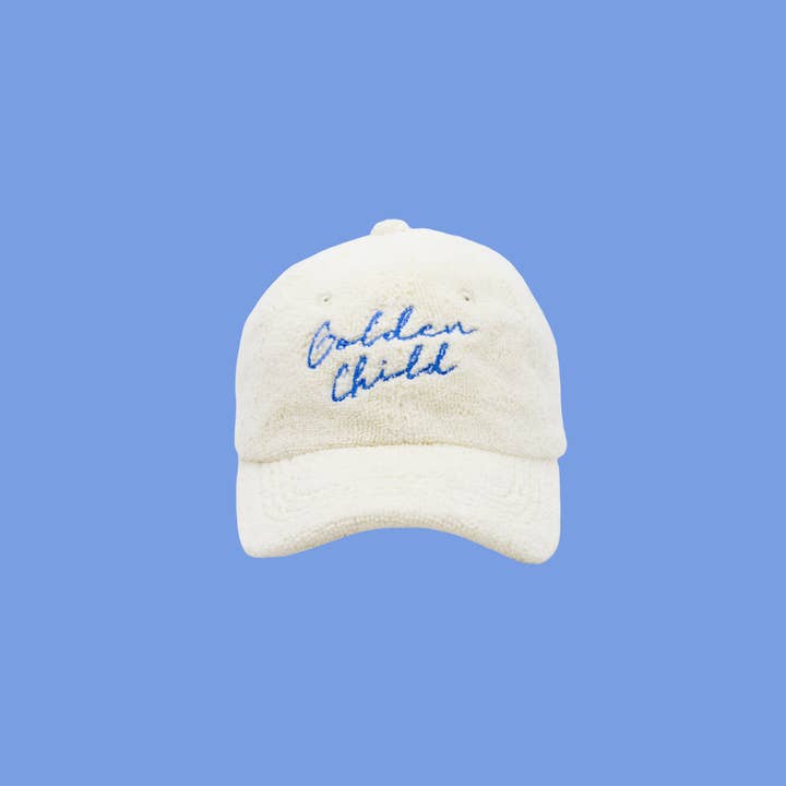 Children's Terry Towelling Cap - White for wholesale by Golden Child