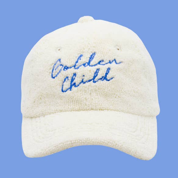 Children's Terry Towelling Cap - White for wholesale by Golden Child