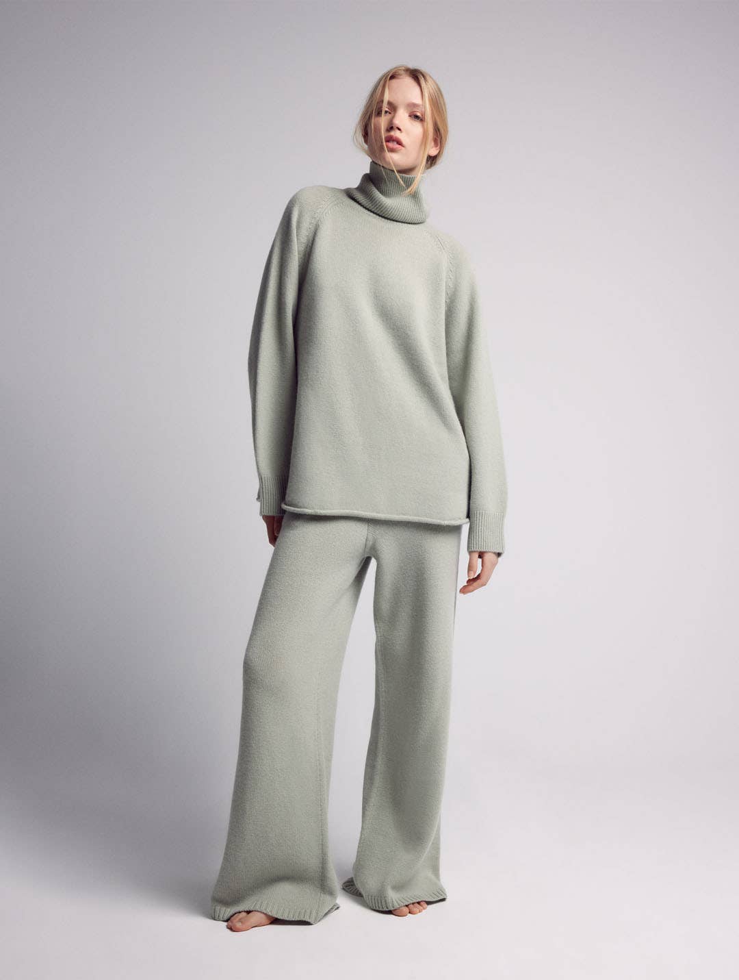 Leap Concept - Wholesale Pants - Women's - LUCA cashmere knitted wide pants9