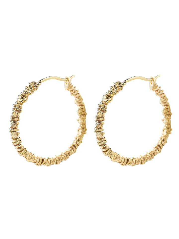 Oorbellen - Multi wire hoop - Gold plated voor wholesale door XZOTA